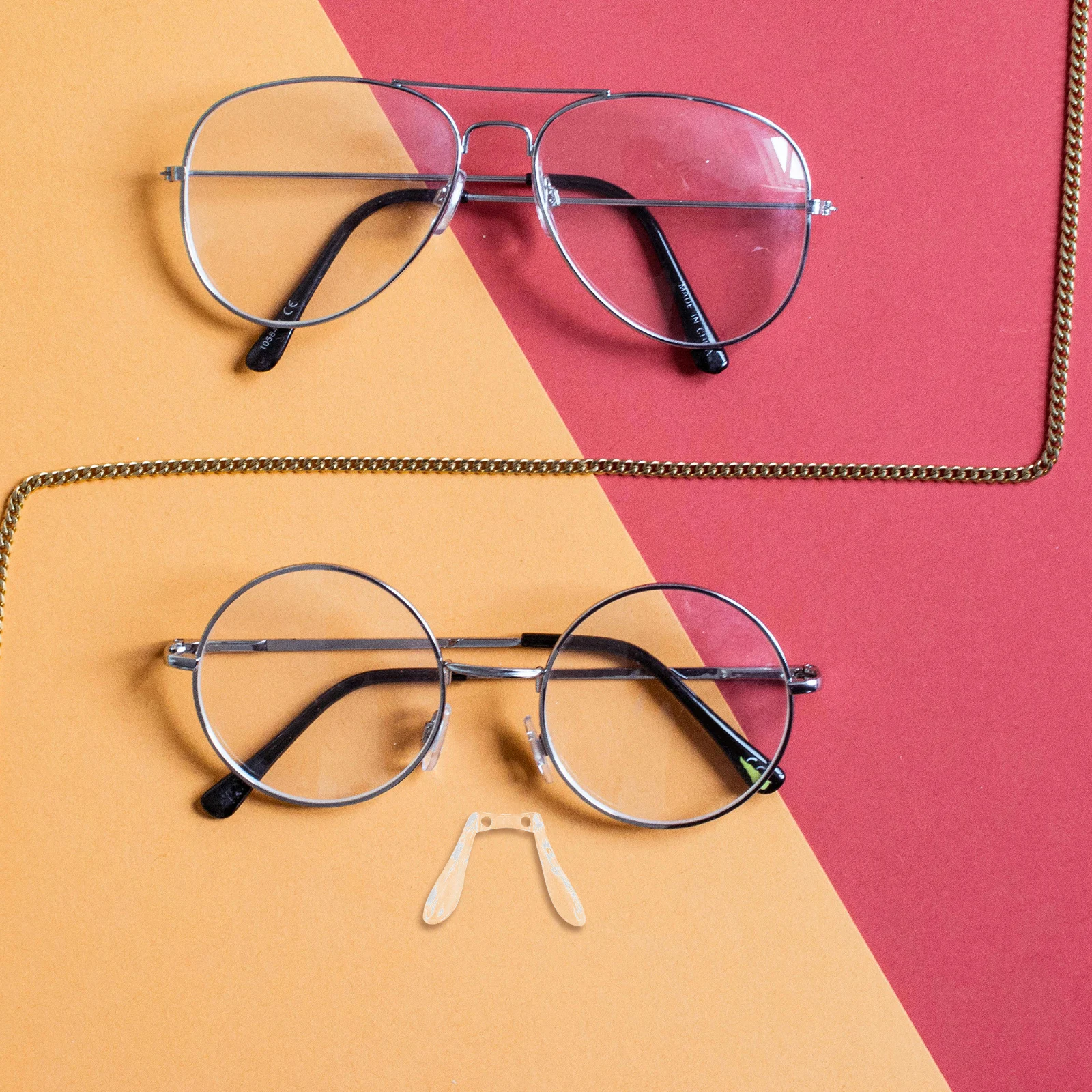 

4 Pcs Glasses Nose Pads Eyeglass Strip Eyeglasses Repair Tool Kit Bridge Accessories