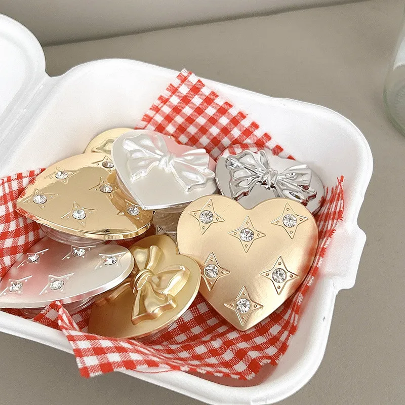 

Glossy Matte Love Metal Expandable Mobile Phone Holder Stand INS Foldable Grip Tok Socket Finger Ring Bracket Accessories