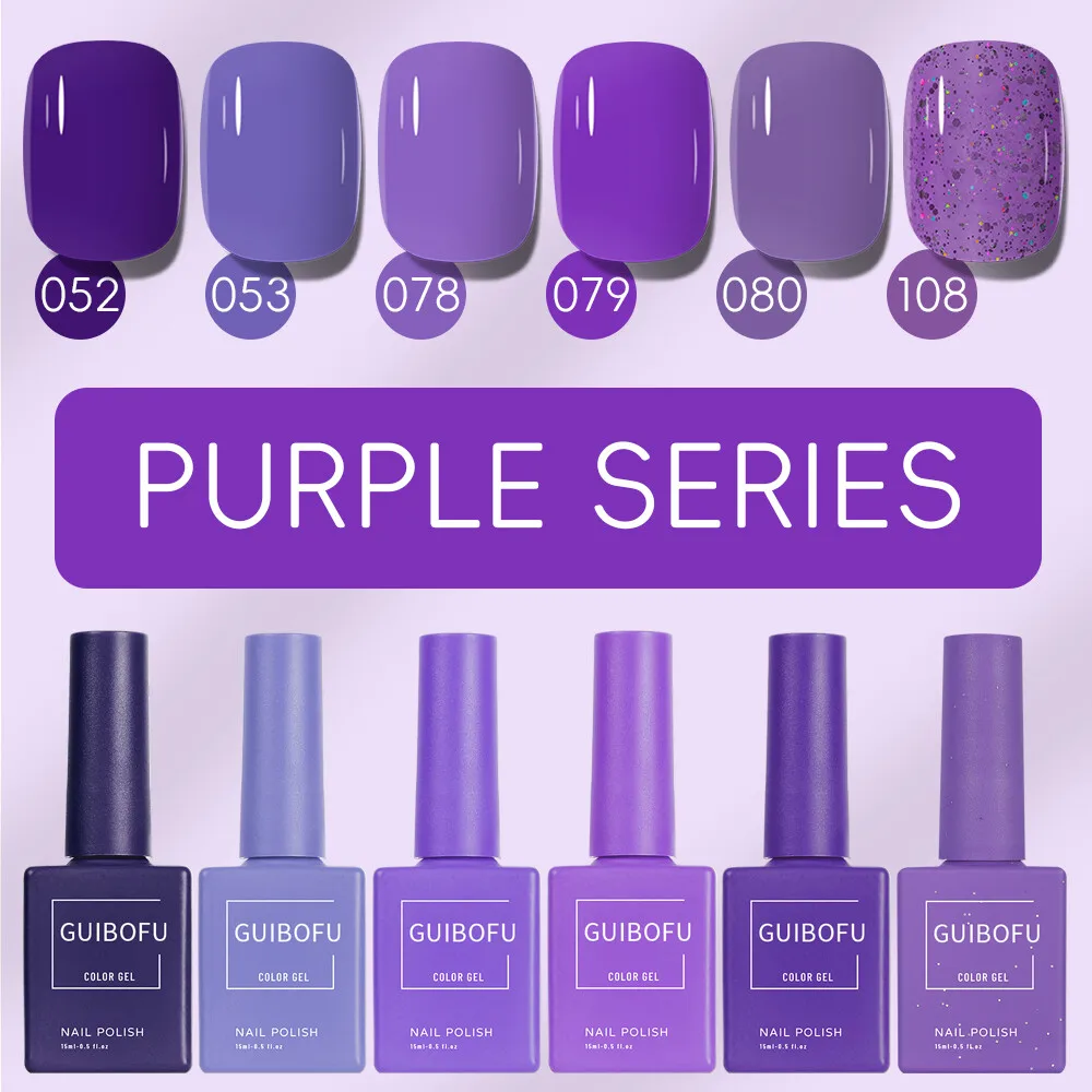 6 Stks/set Fall Shine Finish Semi-Permanente Glitter Pailletten Gel Nagellak Set Kit Doorweekt Uv-Lak Nail Art