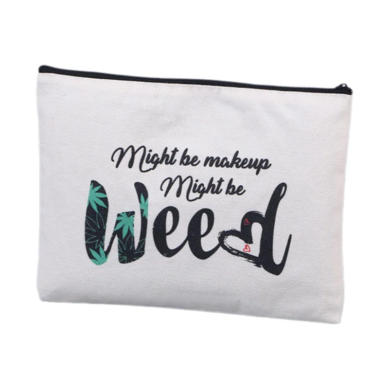 

300 шт. косметичек из холщовой ткани с индивидуальным логотипом, на молнии, для макияжа и аксессуаров, из переработанного хлопка, для телефонов, A19