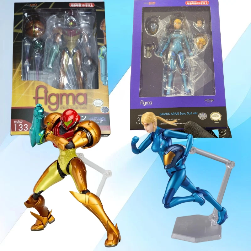 

Figma # Фигурка Сэмус Аран из METROID - Max Factory ABS ATBC-PVC, коллекционная подвижная модель для всех возрастов, 150 мм