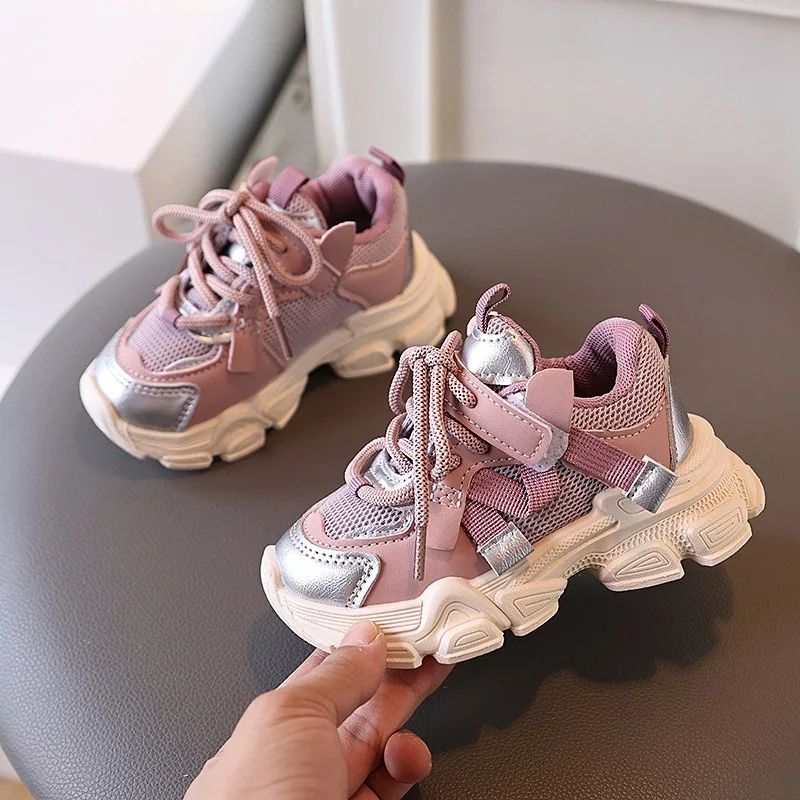 أحذية رياضية كاجوال للفتيات والأولاد بنعل ناعم أحذية رياضية للأطفال في الخريف ملونة #5