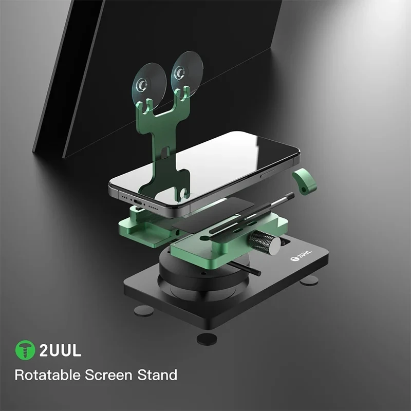 2UUL-Rotatable Screen Fixture for IP X-15ProMax, Universal Back Cover Opening Repair, Clamping Tool, BH05, BH06, Multi-function