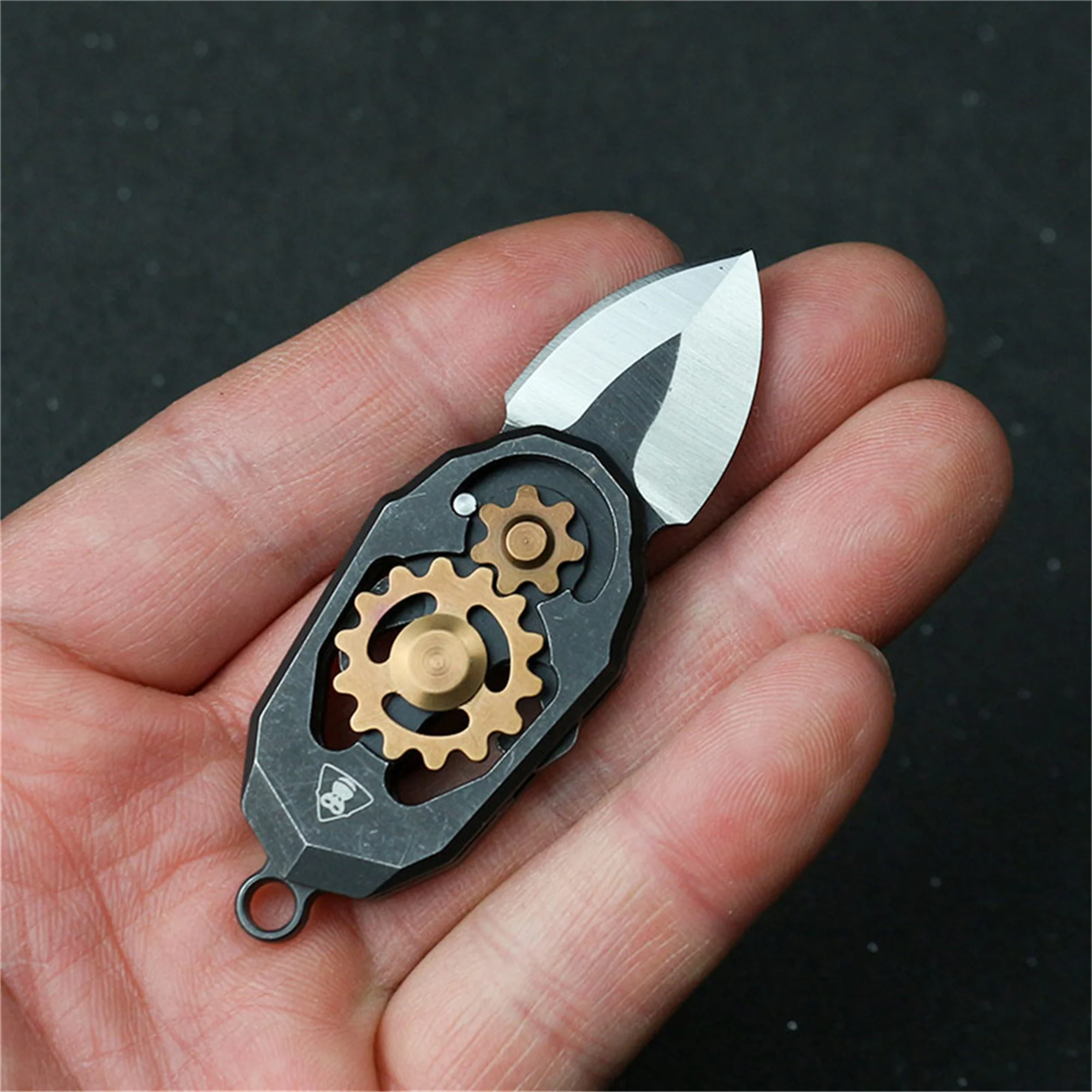 Mini Creative EDC Folding Knife Portable Keychain Bottle Opener Camping Knife Outdoor Multi-function Tool Pocket Knife