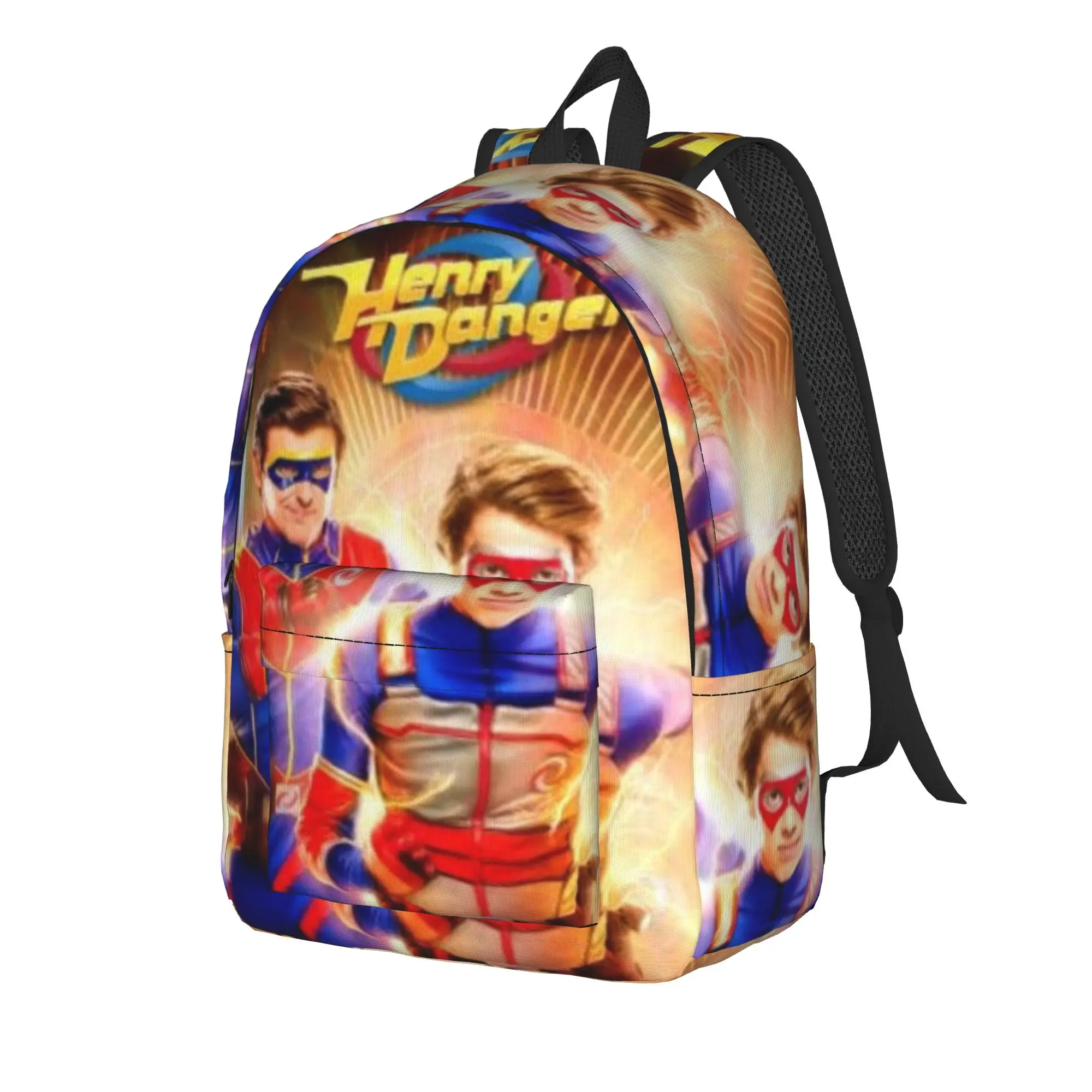 Captain Henry And Kid Danger  Backpack for Men Women Fashion High School Work Daypack  College Shoulder Bag Outdoor