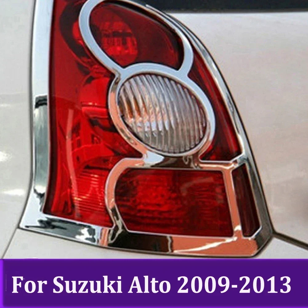 

Chrome Taillight Frame For Suzuki Alto 2009 2010 2011 2012 2013 Rear Light Lamp Cover Sticker Exterior Accessories