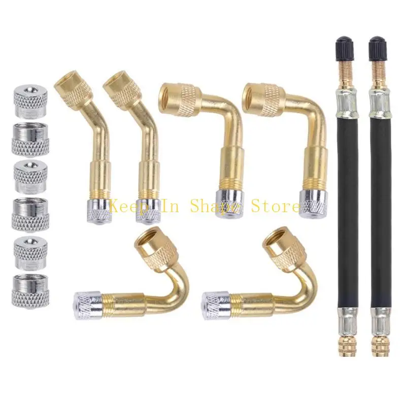 U1JC Bikes Reifenventile Verlängerungsadapter mit Reifenventile Verlängerung gesetzt