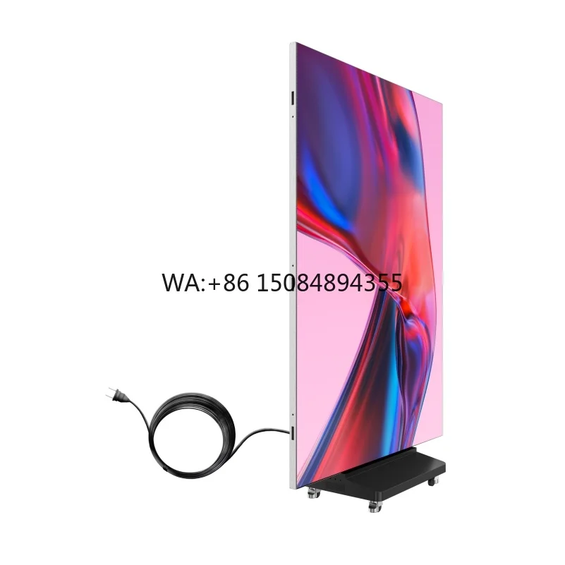 

Wondershine P1.8 Indoor/Outdoor LED Display Trifold LED Poster Screen for Shopping Mall Retail Store & Elevator Advertising