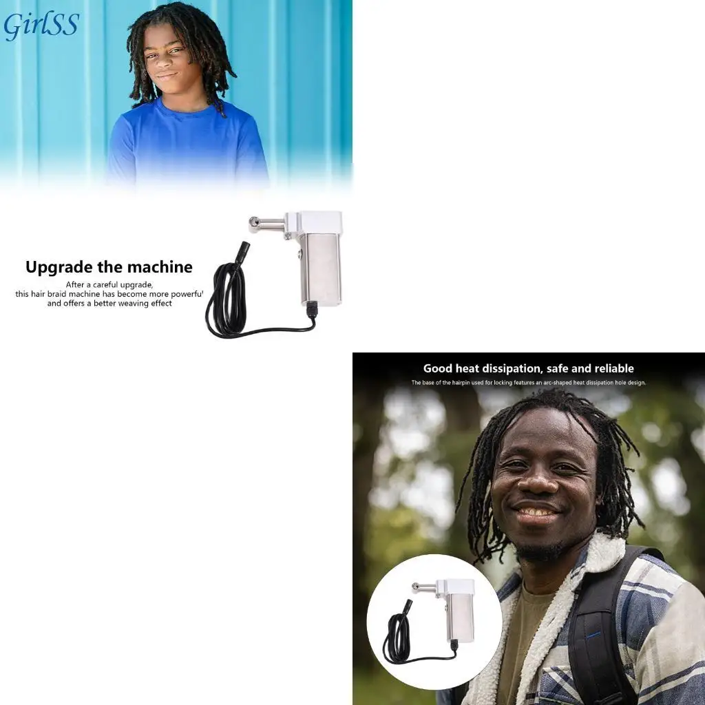 

Mobile Automatic Braider For Natural Hair Modifiable Speed Permanent Metal Body T4MB