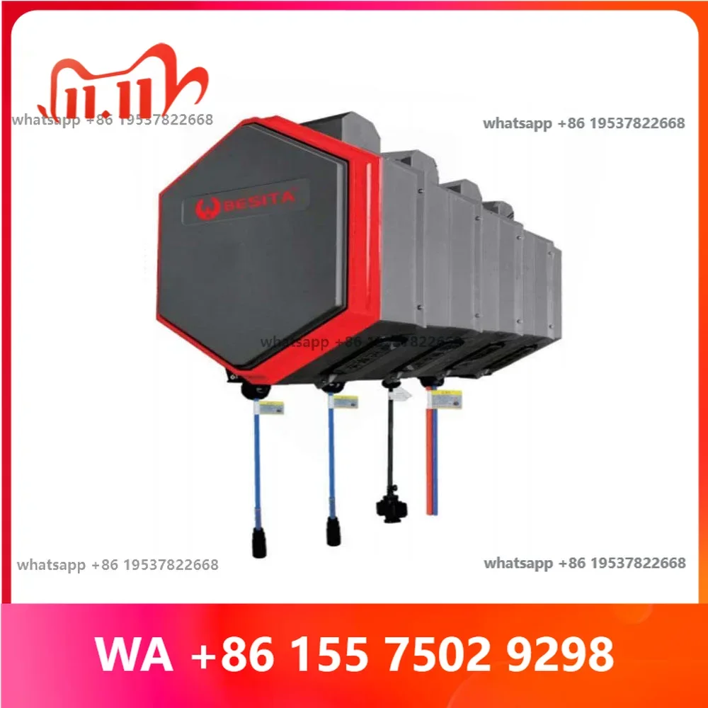 High Pressure Car Washing Hose Reel with /Air Drum & Telescopic Pipe Wall Mounted for Garage/Shop