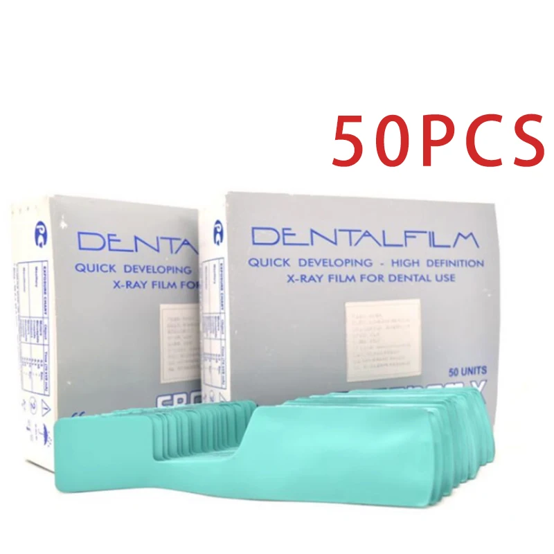 50 Pcs/Box Original Italy High Definition Quick Developing Dental Self Developing X Ray Film With Monobacth For Dentistry