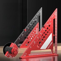 Triangle Ruler Aluminum Alloy Woodworking Drilling Measuring Tool High-precision Universal Welding Special Right Angle Ruler