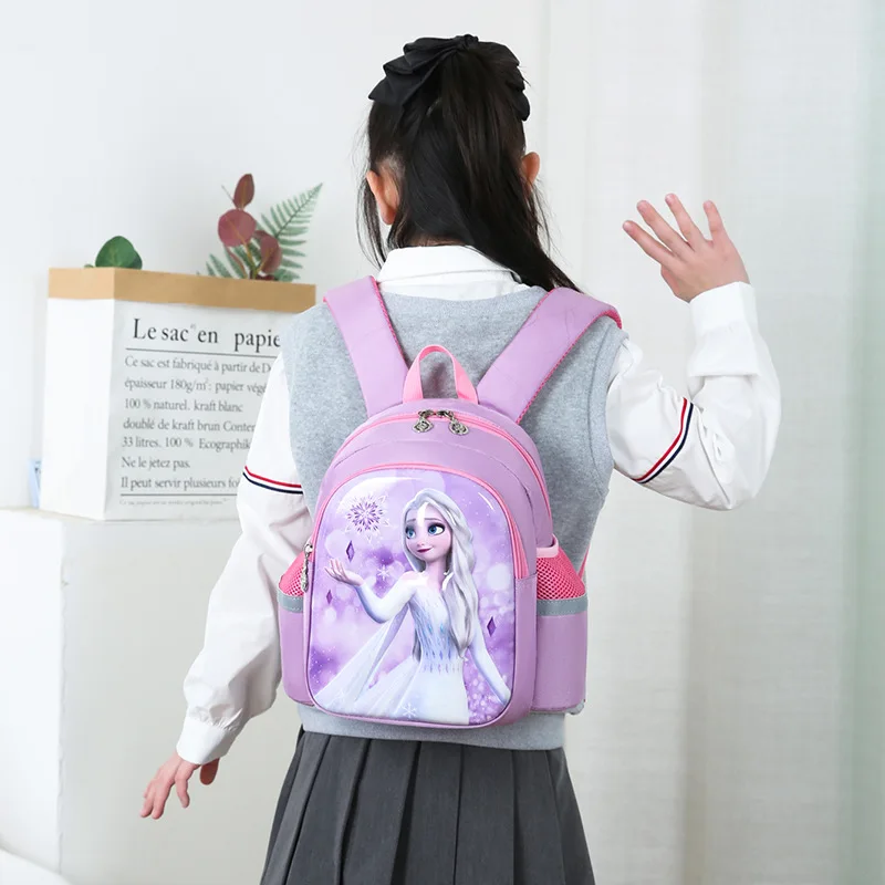 Disney New Frozen Girl Kindergarten Bag Elsa Anna zaino ortopedico a spalla per studenti primari regali per bambini Mochilas Escolares