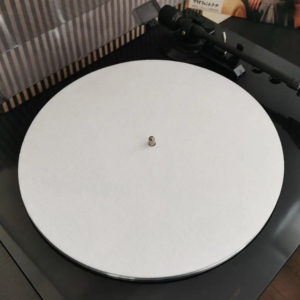 3mm Thick Felt Turntable Platter Mat Anti-static Anti-Vibration LP Slip Mat Printing Professional Record Mat