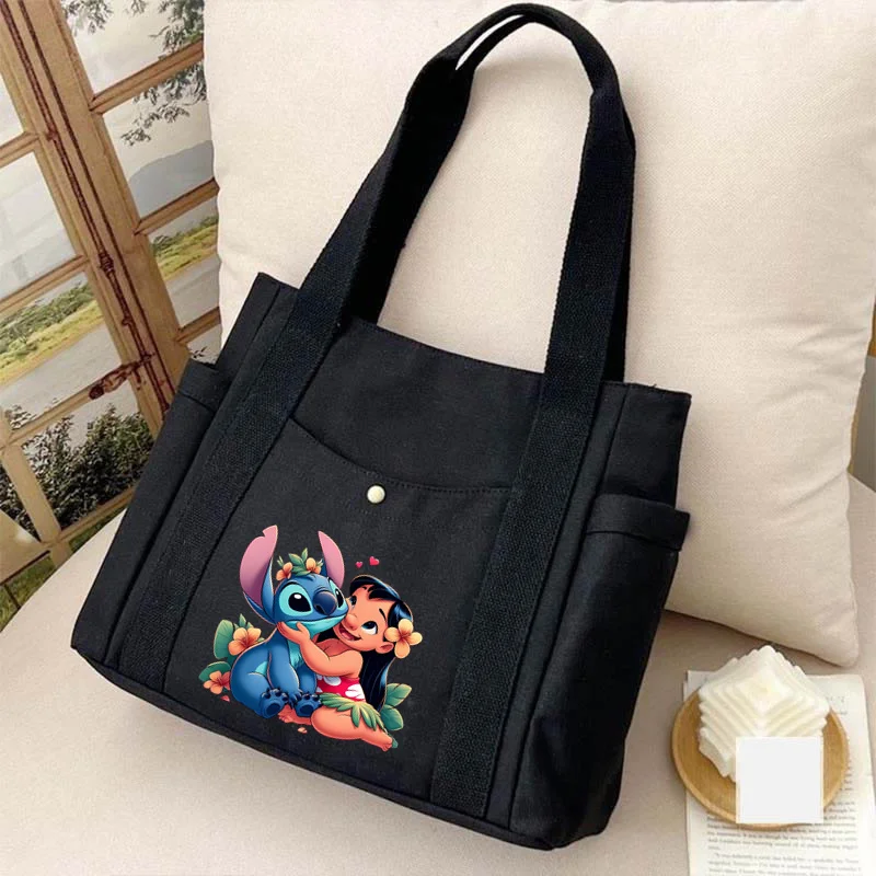 Disney-Bolso de hombro de Lilo & Stitch para mujer, bandolera multifunción, de gran capacidad, para jóvenes