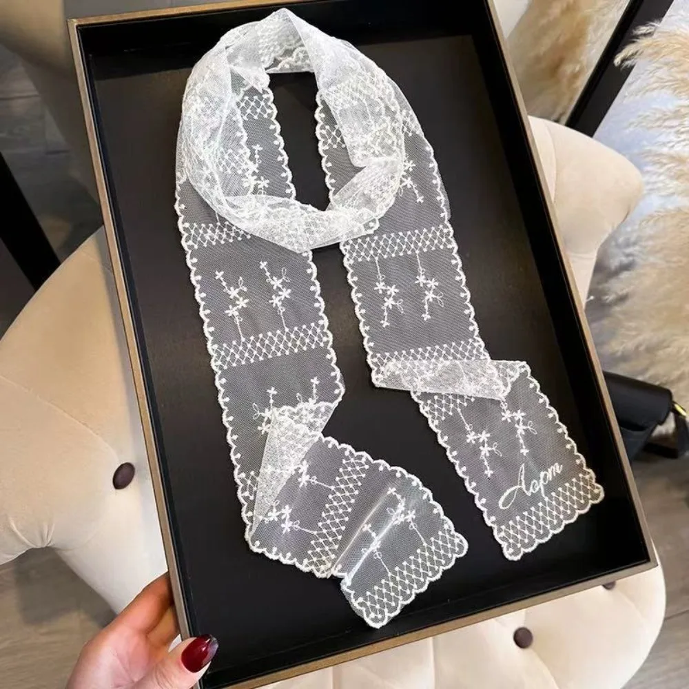 

Длинный кружевной пояс с французским кружевом, длинная лента, пояс с цветочным бантом, тонкий дизайн, тонкий пояс с полой вышивкой, летний сезон