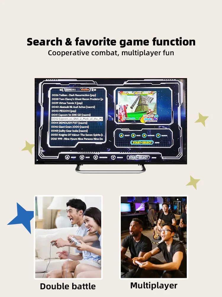 DATA FROG 4K Draagbare Retro Game Console TV Video Gamepad met 128G 40000 Ingebouwde Games Handheld Controller voor PS1/FC/GBA/CP