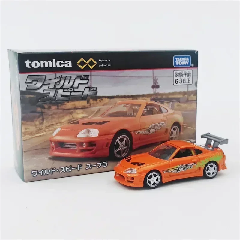 TOMY Fast & Furious Toyota Supra Nissan GTR Legierungsauto, Druckguss- und Spielzeugfahrzeuge, Automodell, Miniaturmodellautos für Kinder