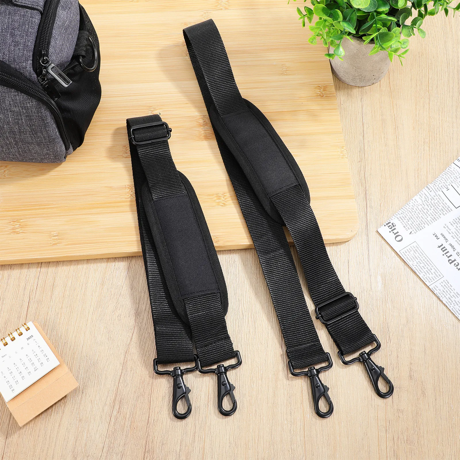 2Pcs Professional Guitar Case Straps Stretch-Resistant Fade-Proof Long-Lasting Adjustable Buckle Design for Bass Clarinet