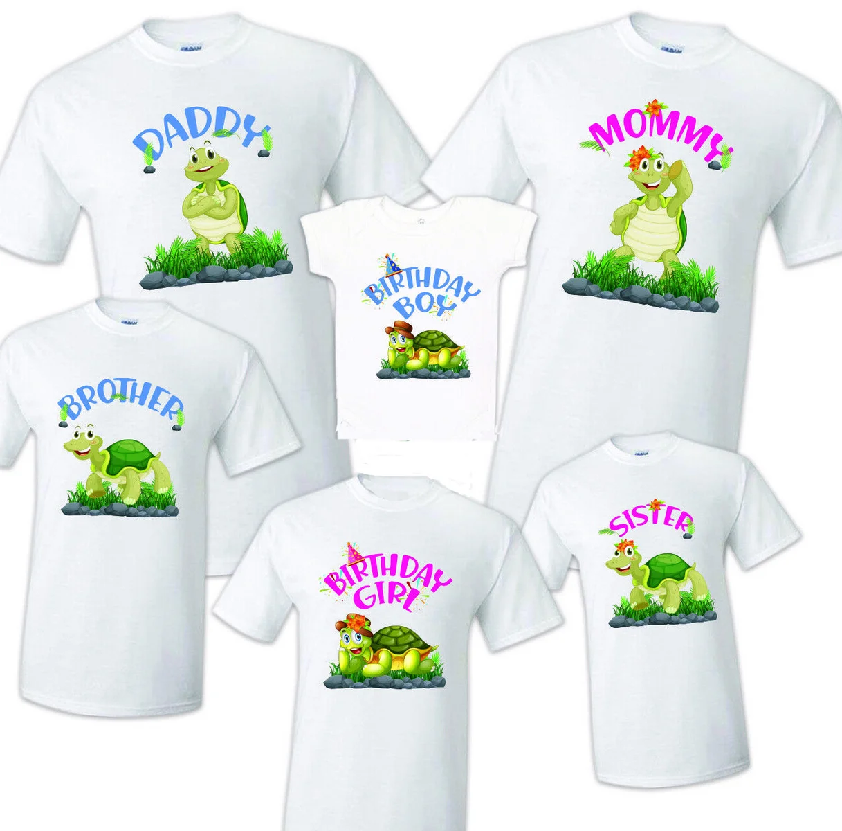 

Turtle Family Matching Birthday Party T-Shirt Family Matching OutfitsHome School Interactive Suit T Shirt