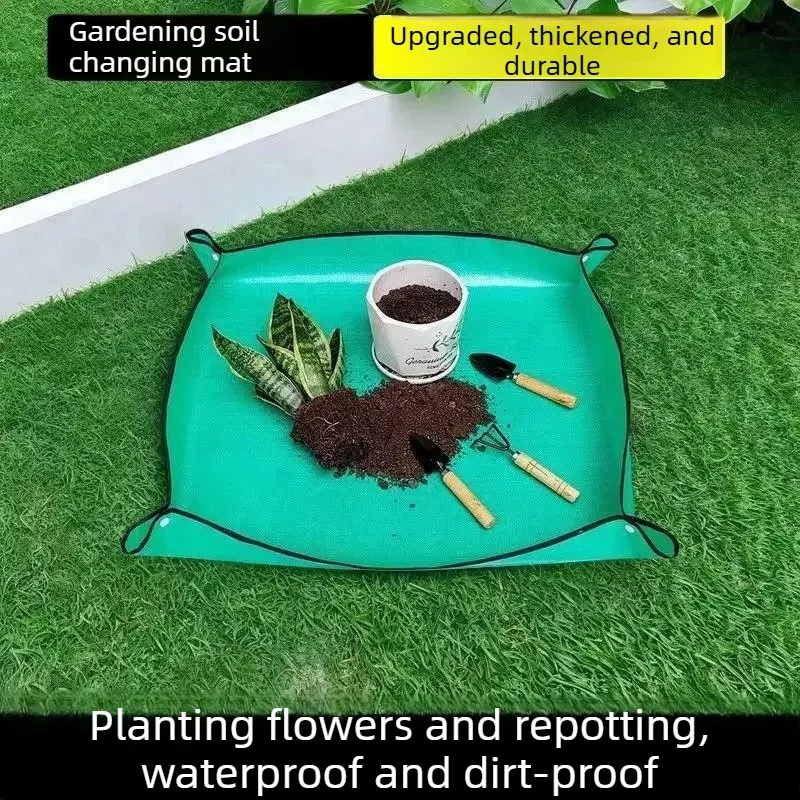 Extra Thick Waterproof Plant Repotting Mat for Gardening Transplanting Succulent Potting Soil Tray Foldable Balcony Planting Pad