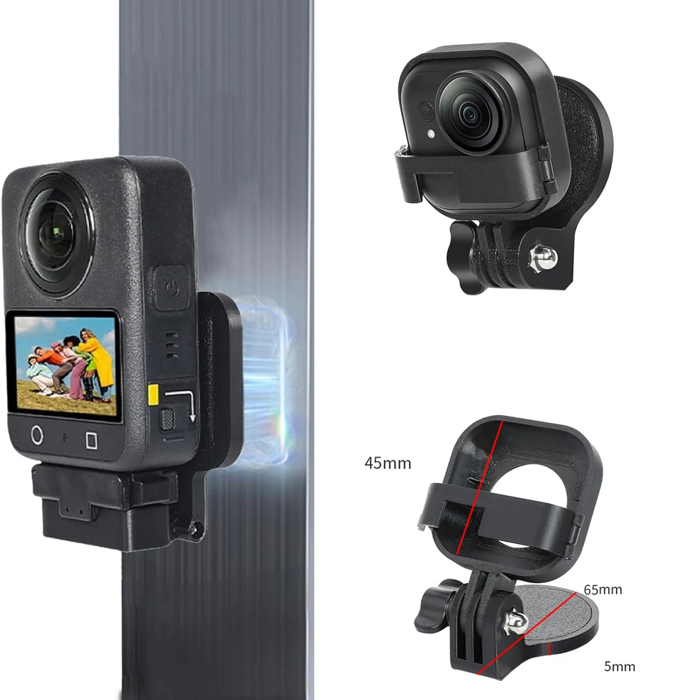 

Magnetic Stand Bracket for insta360 Go Ultra, Magnetic Quick-reslease Adapter,180° vertical Tilt Adjustment Handle Desktop Base