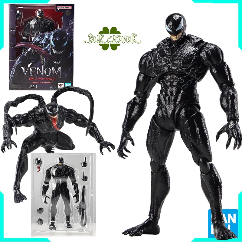 

Bandai Original SHF Venom THE LAST DANCE Action Figure Toys For Boys /Girls /Kids /Christmas Gift Collectible Model Ornaments