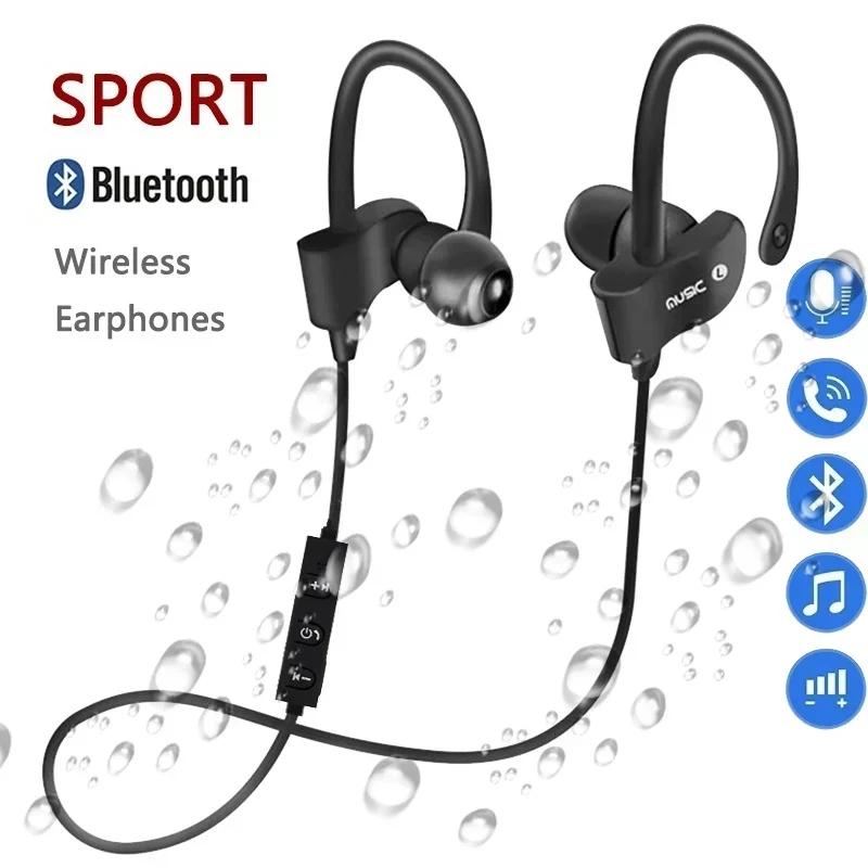 RT558 Wireless Bluetooth Earphones Earloop Headphones Music Sport Headset Gaming Handsfree for All Smart Phones