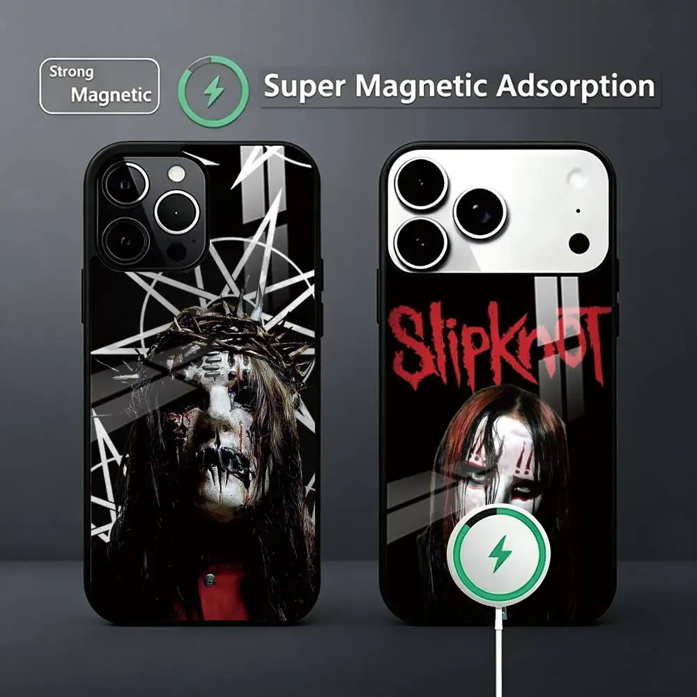 

Band S-Slipknot-es Rock Phone Case For iPhone17,16,15,14,13,12,11 Plus,Pro Magnetic Supports Magnetic Wireless Charging