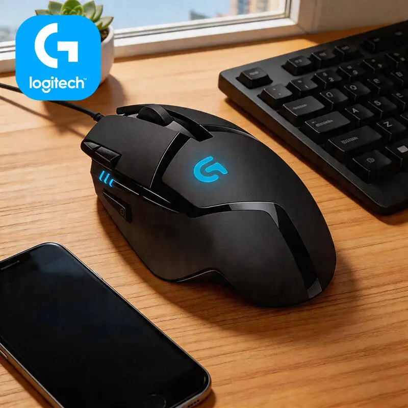 

Проводная мышь Logitech G402 с частотой отклика 500 IPS, 20 млн кликов, противоскользящий дизайн для дома, офиса и игровых сред