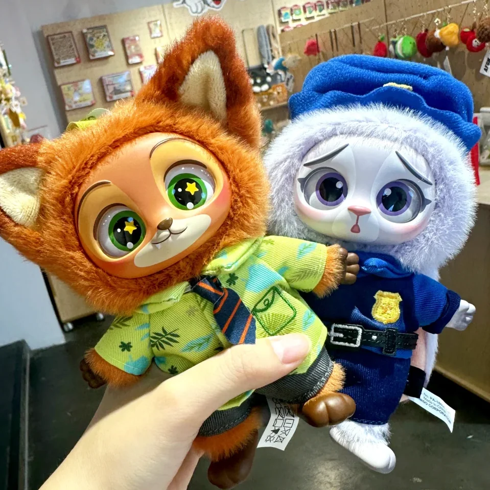 Original Disney Zootopia Series Vinyl Plush Pendant Blind Box Anime Figure Judy Nick Collection Decoration Kids Birthday Gifts