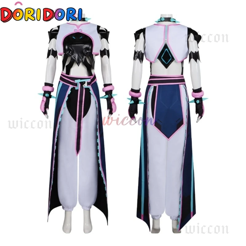OW x SF Collaboration Kirikoo Juri Han Cosplay Street Fighter Costume Women Sexy Wig Halloween Outfit (한주리) - view 2