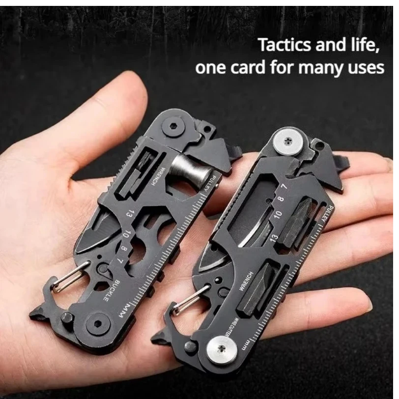 

Multifunctional Outdoor Tool Combination Card Folding Molle Scissor Army Knife Mini Bicycle Repair EDC Camping Gear Equipment