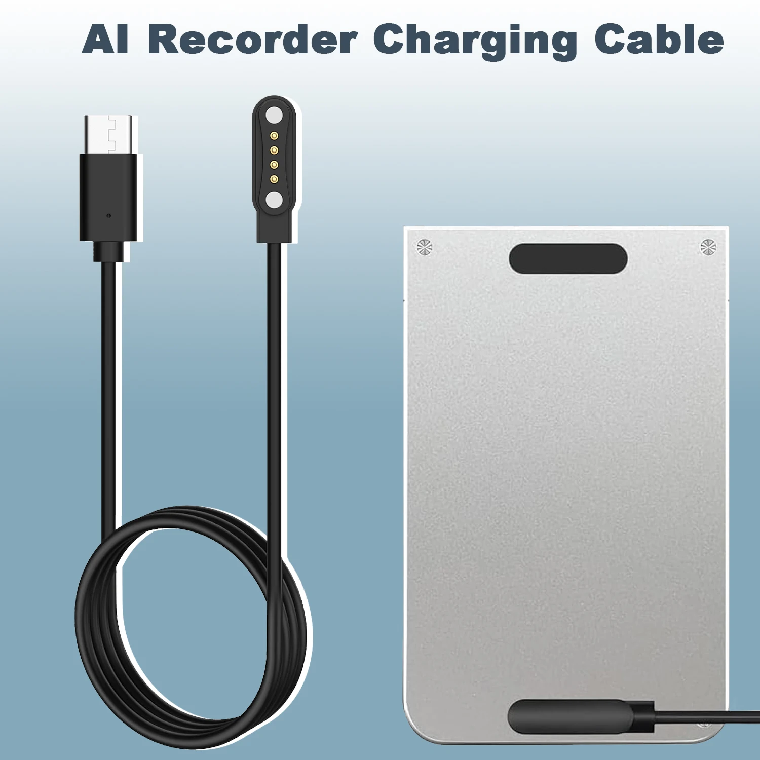 

Voice Recorder Charger Cable For PLAUD Note Pro AI/PLAUD Note AI Voice Recorder Portable Magnetic Charger 1 Meter Type-C