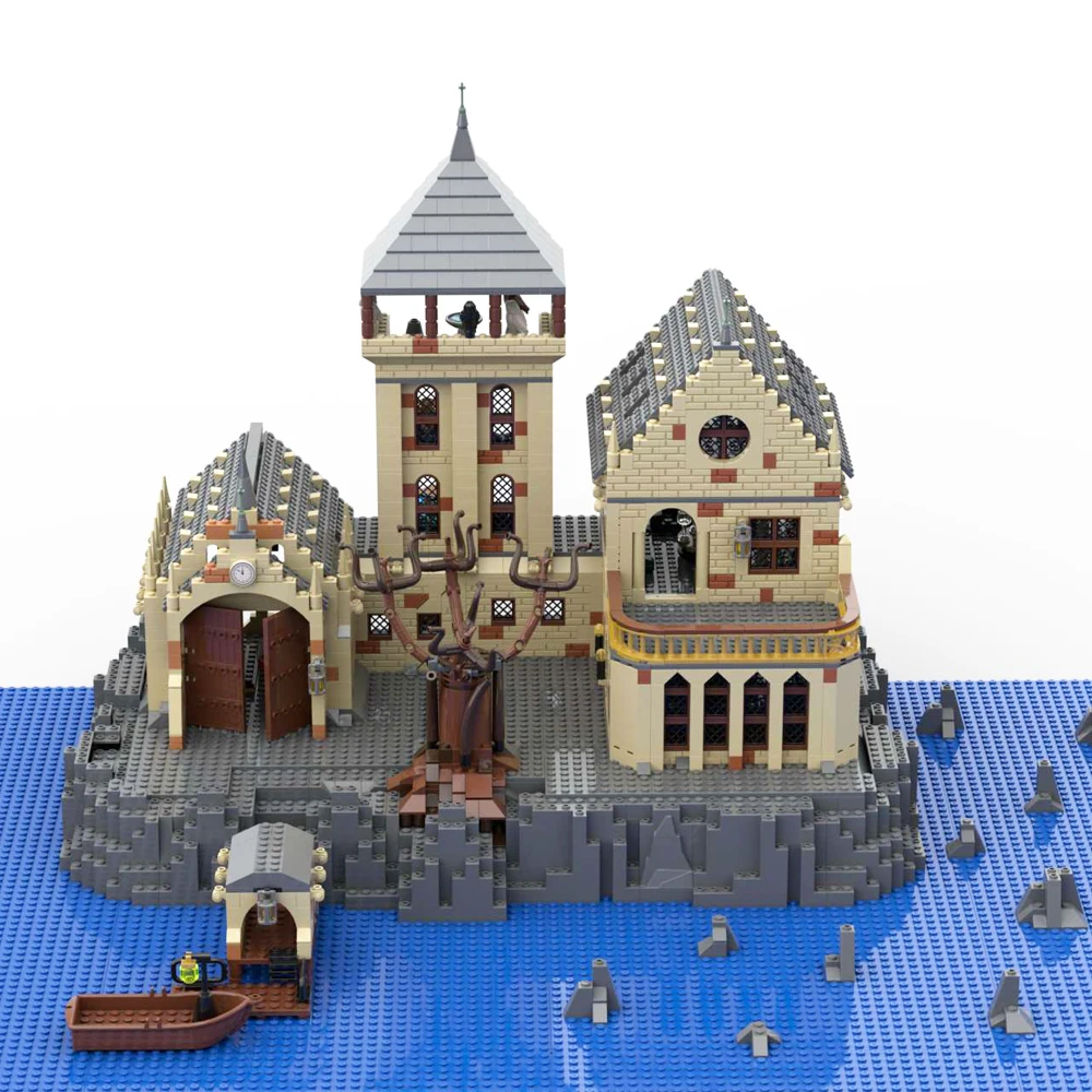 

NEW 2809PCS magic Movie Modular Harrying Island Castle model DIY creative ideas ChildToy birthday Gift Building blocks MOC-75954