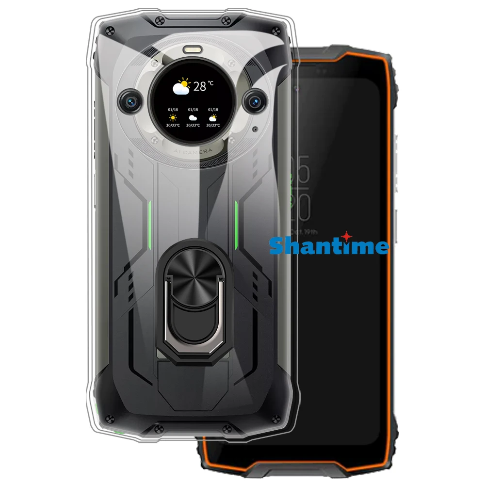 Роскошный ударопрочный кольцевой держатель для Blackview BV9300 Pro Чехол, мягкий силиконовый защитный чехол из ТПУ для Blackview BV9300 Pro