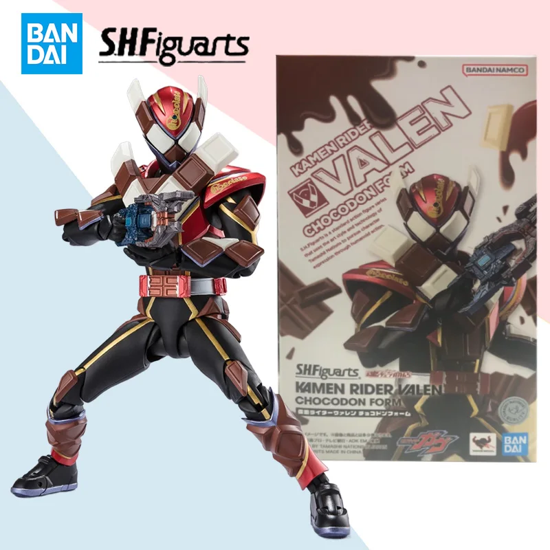 

Original Bandai SHF MASKED RIDER Valen CHOCODON FORM anime action figure collection model ornaments children's toy gifts