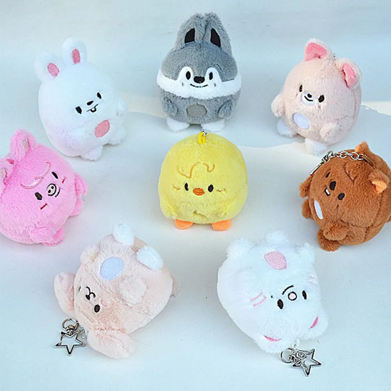 

Stray Kids Plush Toy Keychain SKZOO KPOP Peripheral Plush Buckle Egg Doll Keychain Bag Animal Pendant Decoration Fan Gift