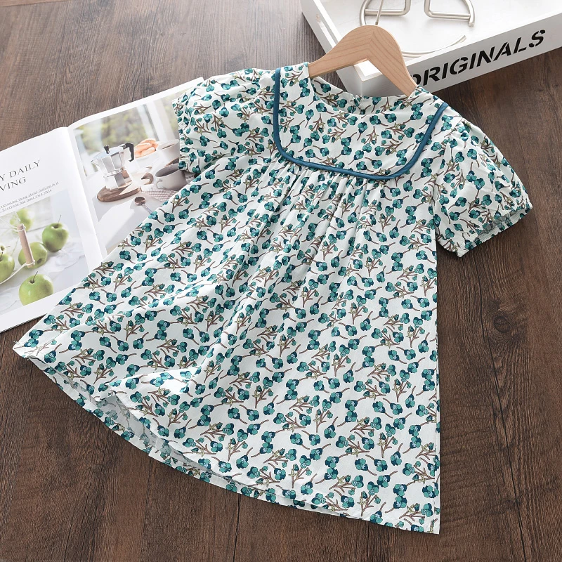 Melario New Summer Girl Clothes Kids Dresses for Girls Cotton Flower Dress Baby Party Wedding Dress Children Girl Princess Dress