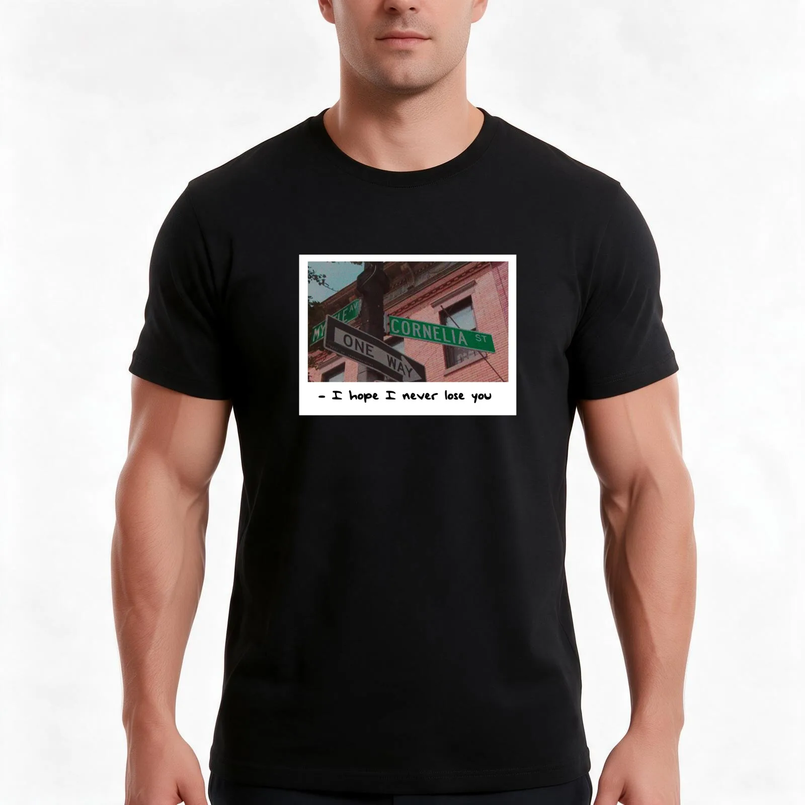 I hope I never lose you T-Shirt, Summer Casual Cotton Tee, Oversized Streetwear Tops, Vintage Graphic Print, Unisex Men Women