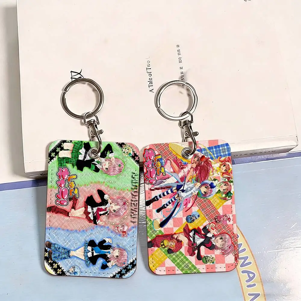 Shugo Chara Anime Cute Cartoon Inteated Elevator Card Acc Control Card Keychain Protective Cover Gift Keychain