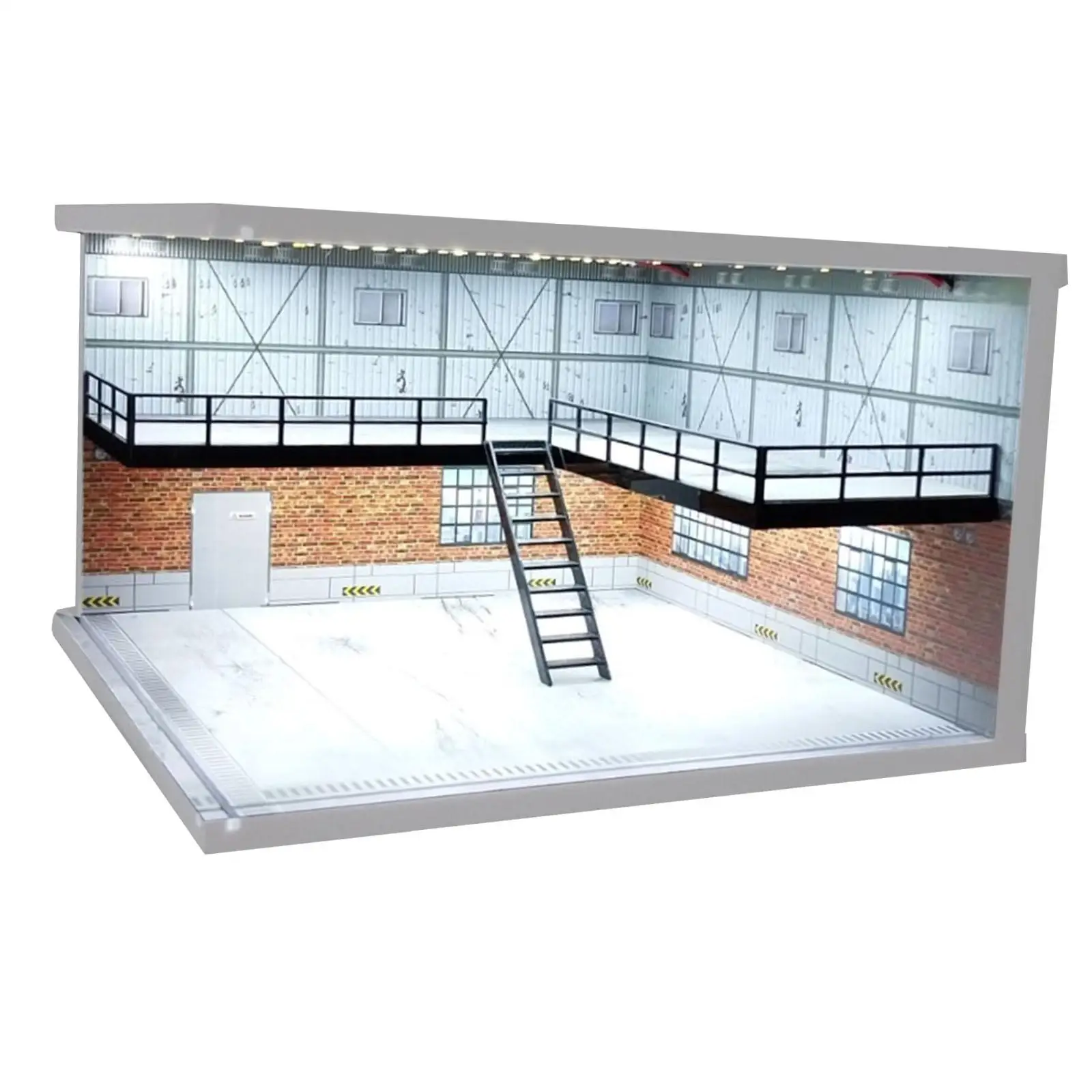 

Модель диорамы-сцены для автомобилей 1/64 с подсветкой, пылезащитный парковочный комплекс для коллекционных моделей и игрушек