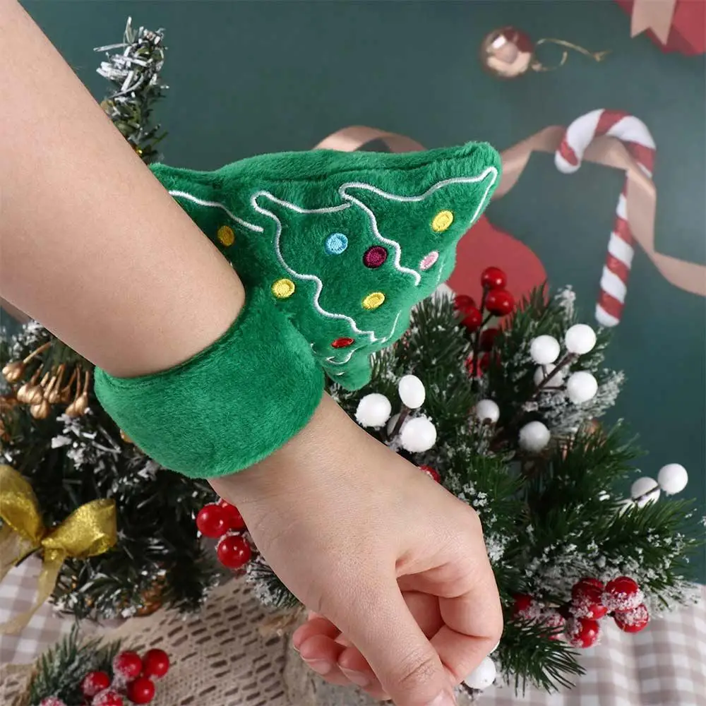 Pulseras para sacudir el árbol, anillo con hebilla para manos, círculo de palmaditas de Navidad, círculo de palmaditas, juguete para manos, círculo de palmada