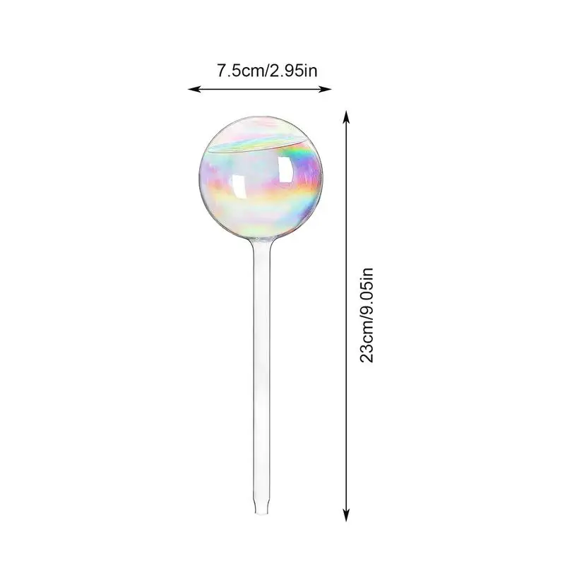 Plant Watering Globes Rainbow Gradient Color Automatic Watering Bulbs Clear Flower Automatic Watering Device Auto Waterer Tool