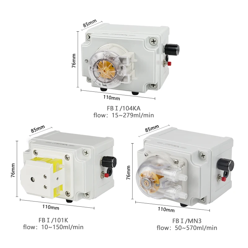 Variable Speed High Precision Peristaltic Pump 24V with Stepper Motor for Liquid Dispensing 220V 110V