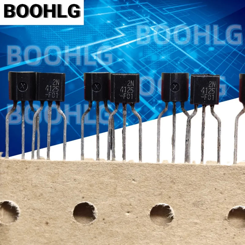 10PCS New Original 2N4125 2N4125TAR 4125 TO‑92 NPN Small Signal General Purpose Bipolar Transistor