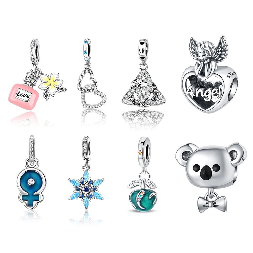 

925 Sterling Silver Perfume Pendant for Dangle Pendant Bead Jewelry Beads 2024 new Gifts for Women