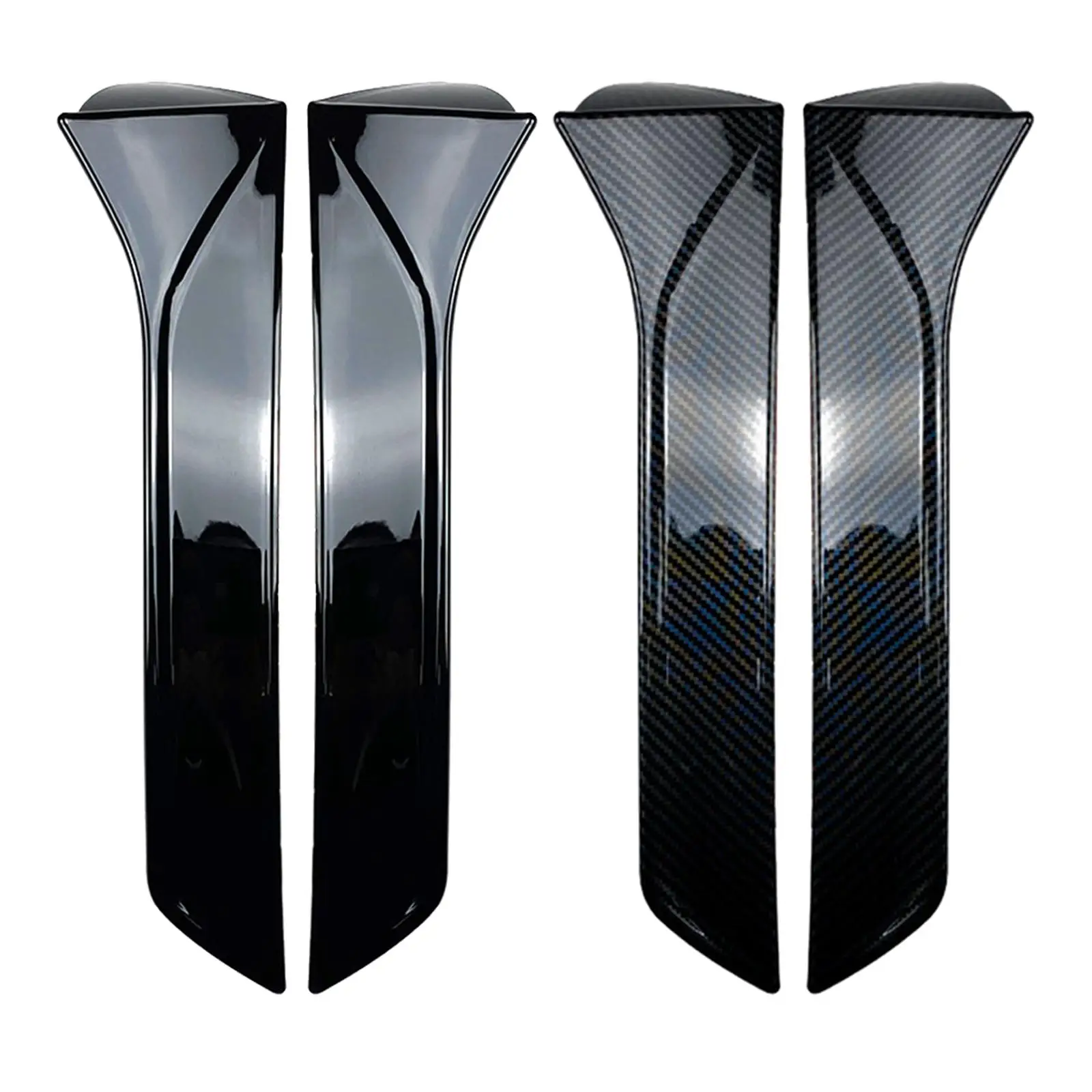 2 Pieces Car Window Side Spoiler Exterior Decoration Parts] Vertical Splitter