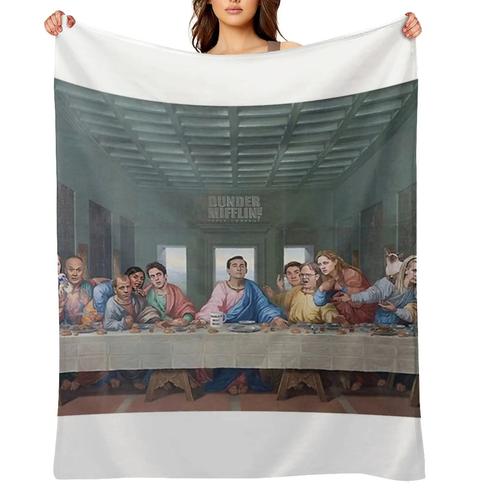 

The Last Supper Office Edition Throw Blanket for sofa Soft Plaid Hairys Thin Blankets