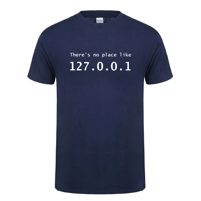 IP Address T Shirt There is No Place Like 127.0.0.1 Computer Comedy T-Shirt Funny Birthday Gift For Men Programmer Geek manga